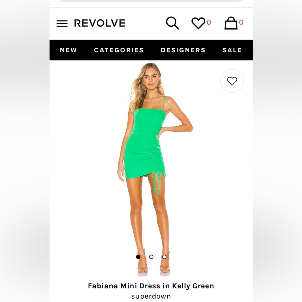 Superdown Fabiana mini dress in XS Kelly green